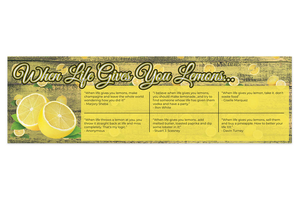 Signage for the Lemon Festival 2019